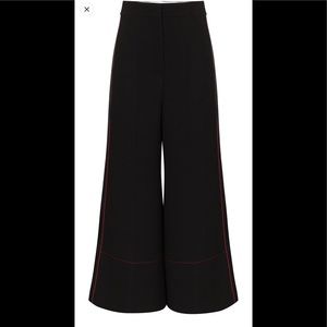 ROKSANDA 🥰👍🔥Black wide-leg cropped trousers pants ☝️🌹